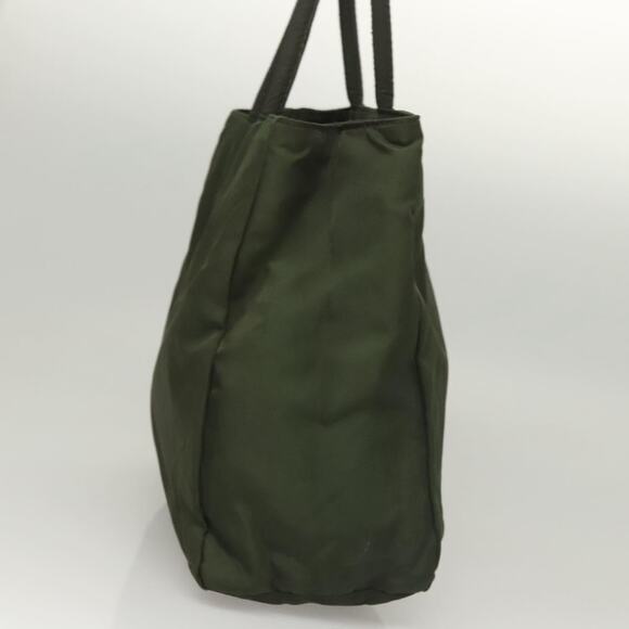 PRADA Hand Bag Nylon Khaki Silver - Picture 5 of 13